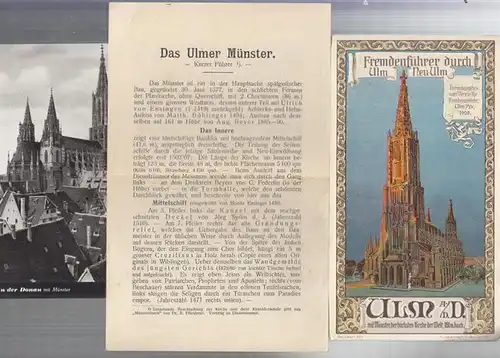 Verein für Fremdenverkehr Ulm (Hrsg.): Fremdenführer durch Ulm - Neu Ulm 1909. 