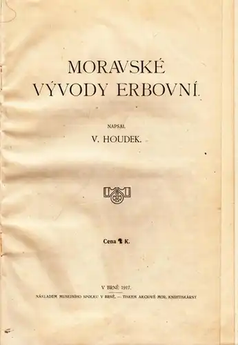 Houdek, V: Moravské Vyvody Erbovni. 