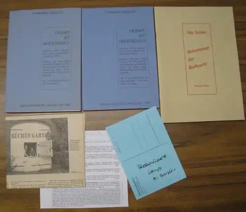 Borski, Arnim und Rita.   Der Büchergarten in Drelsdorf.   Udo Steinke.   Bernhard Wördehoff.   Carlos Kühn: Konvolut mit 3.. 