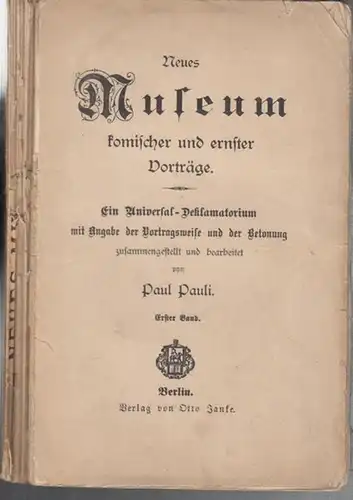 Pauli, Paul. - Nach Gellert / C. Menzel / Herrmann Perl / Friedrich Rückert / Castelli / Chamisso / F. Schäfer / B. Bäckers u...