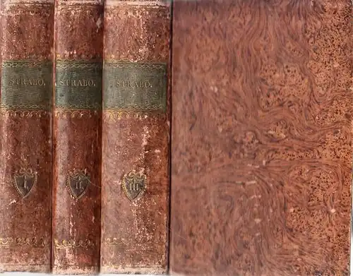 Strabo / Strabon: Strabonis rerum geographicum - ad optimorum  librorum fidem. Libri XVII. Tomus I, II et III. Editio stereotypa. 