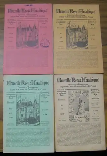 Nouvelle revue heraldique: Nouvelle revue heraldique, historique et archaelogique. Lot mixte avec / Konvolut mit 4 Heften: Janvier - Fevrier 1939 ( No. 1/2 ) / Mars - Avril 1939 ( No. 3/4) / Mai - Juin 1939 ( No. 5/6) / Mai - Juin ( No. 5/6) 1943. - Conte