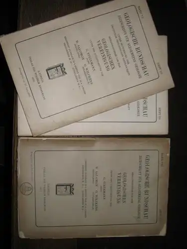 Geologische Rundschau. Siebenter (VII) Band 1916 und Achter (VIII) Band 1917 in sieben Heften. Es liegen vor: Band VII: Heft 1/2, Heft 3/4, Heft 5/6 und Heft 7/8 // Band VIII: Heft 1/2, Heft 3/4, Heft 5/8. Unter Mitwirkung der Deutschen Geologischen Gesel