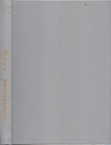 Sippenforschung in Nordwest-Deutschland.- Maus - Gesellschaft für Familienforschung: Sippenforschung in Nordwest-Deutschland. I. Jg 1937 / 1938, Heft 1/2, 3 und 4 UND II. Jg. 1938 / 1939, Heft 1 - 3. 