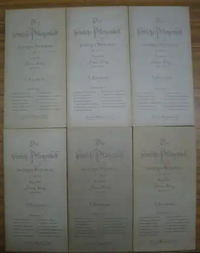 Bley, Franz: Die heimische Pflanzenwelt in wichtigen Vertretern. Kursus 1 und 2 mit den Lieferungen 1-6 komplett. 