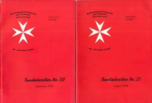 Württembergisch   Badensche und preußische Genossenschaft des Johanniter   Ordens ( Hrsg. ).   Red. : R. v. Bünau / W. V.. 