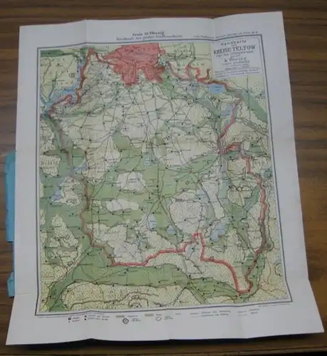 Teltow. - Döhring, K: Karte vom Kreise Teltow 1 : 200.000. Gezeichnet von K. Döhring, Lehrer in Zehlendorf. 