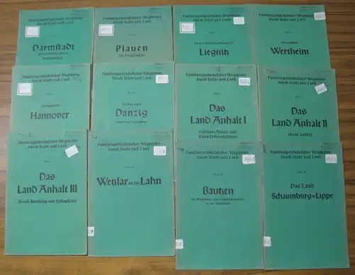 Familiengeschichtlicher Wegweiser. - Hrsg.: Friedrich Wecken ( bis 1940 ) / Johannes Krauße. - Beiträge: Otfried Praetorius / Rudolf Falk / Erwin Oppermann / Otto...