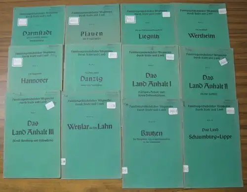 Familiengeschichtlicher Wegweiser.   Hrsg.: Friedrich Wecken ( bis 1940 ) / Johannes Krauße.   Beiträge: Otfried Praetorius / Rudolf Falk / Erwin Oppermann.. 