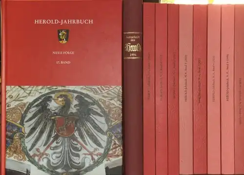 Herold-Jahrbuch. - Bahl, Peter und Henning, Eckart (Hrsg.): Herold-Jahrbuch. Neue Folge mit den Bänden 1 - 17 (1996 - 2012). 