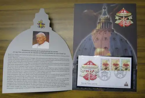 Johannes Paul II. ( 1920 - 2005 ): Philatelie - Brief zum Tode des Papstes Johannes Paul II. im Jahre 2005. --- Filatelia - Lettera sulla morte di Papa Giovanni Paolo II nel 2005. 