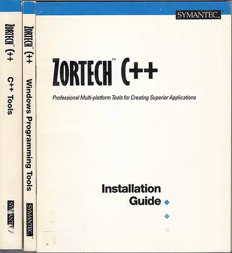 Symantec: Zortech C++ Compiler V3.0 : C++ Tools, Windows Programming Tools, Numerics Programming Guide, Installation Guide. 4 items / Teile. 