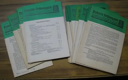 Archiv für Sippenforschung / Praktische Forschungshilfe ( Practice in Genealogical Research ). - Prafo: PRAFO. - Praktische Forschungshilfe 1956 - 1960, 22. - 26. Jahrgang...