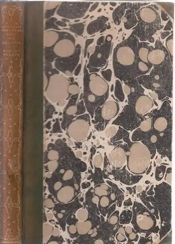Hofmannsthal, Hugo von: Die Gedichte und kleinen Dramen von Hugo von Hofmannsthal. 