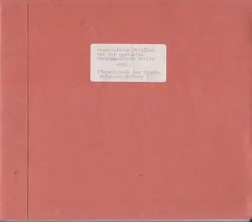 Neander [von Petersheiden, Karl] (Neander der Zweite): Anschauliche Tabellen von der gesammten Residenz Stadt Berlin, worin alle Strassen, Gassen und Plätze in ihrer natürlichen Lage.. 