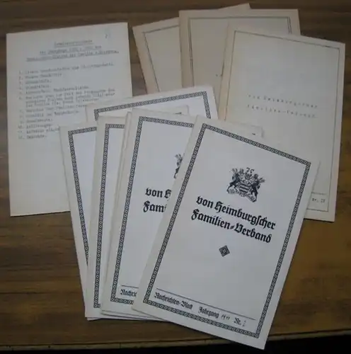 Heimburg.   von Heimburgscher Familien   Verband.   Nachrichtenblatt: Nachrichten   Blatt. 1941   1943.   Jahrgänge 1941 und.. 