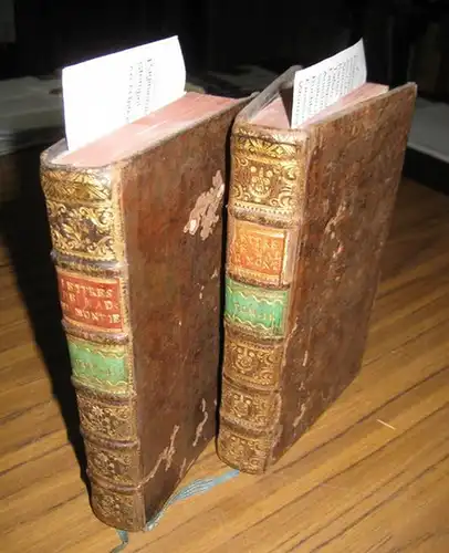 Le Prince de Beaumont, Jeanne-Marie: Lettres de Madame du Montier et de la Marquise***,  sa Fille, avec les résponses - 2 Volumes -. Où...