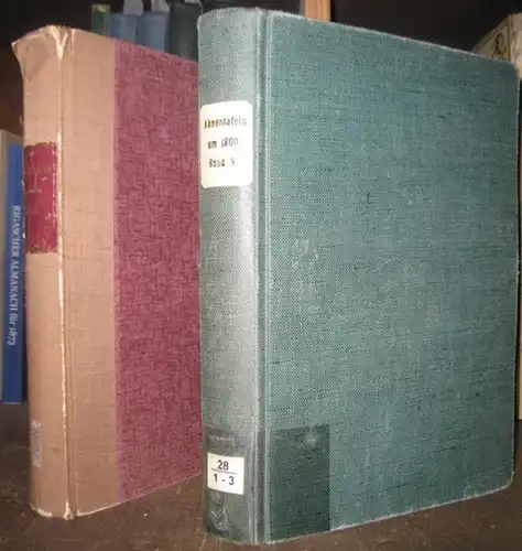 Hildesheim. - Friedrich Gatzemeyer: Sippschaften aus Stadt und Stift Hildesheim, komplett in 2 Bänden ( = Ahnentafeln um 1800, Bände 3 und 5 ). 