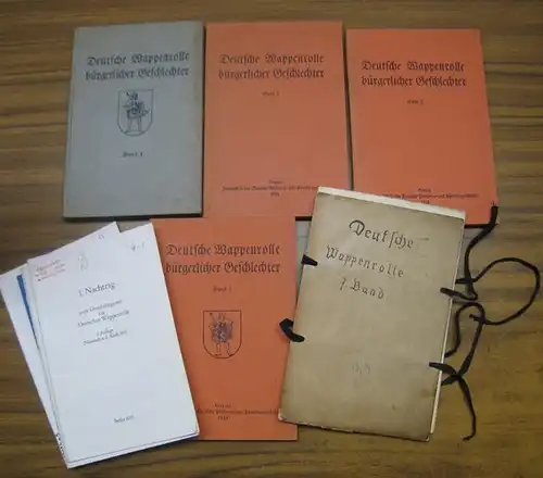 Wappenrolle. - Herausgeber: Herold, Verein für Wappen-, Siegel- und Geschlechterkunde zu Berlin. - Zeichnungen: Ottfried Neubecker / Gustav Tischer u. a. - Bearbeiter Joachim v...