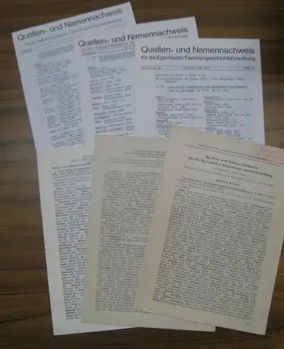Kreis Eger.   Herausgeber: Arbeitsgemeinschaft ostdeutscher Familienforscher e. V.   Forschungsstelle Sudetenland.   Bearbeiter: Adolf Fischer / Gerti Sebert u. a: Kreis.. 