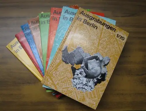 Ausgrabungen in Berlin   Adriaan von Müller (Hrsg.)   Alfred Kernd´l (Red.): Fast komplette Reihe mit 8 Bänden : Ausgrabungen in Berlin.. 