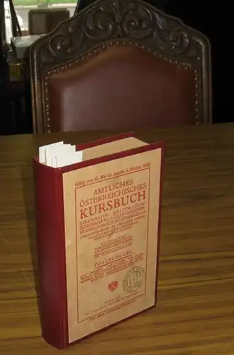 Amtliches Österreichisches Kursbuch. Gültig vom 15. Mai bis einschl. 5. Oktober 1935. Eisenbahn , Kraftwagen , Schiffahrts  und Luftverkehrs Verbindungen in Österreich. Anschlussbahnen im.. 