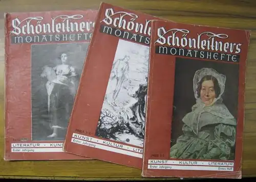 Schönleitners Monatshefte. - Mally, Hans (Hrsg.) / Maximilian Narbeshuber (Red.): Schönleitners Monatshefte. Hefte 1 -3, Erster Jahrgang. - Kunst - Kultur- Literatur. - Aus den...