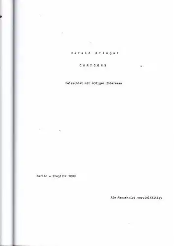 Krieger, Harald: Cartoons - betrachtet mit müßigem Interesse. 