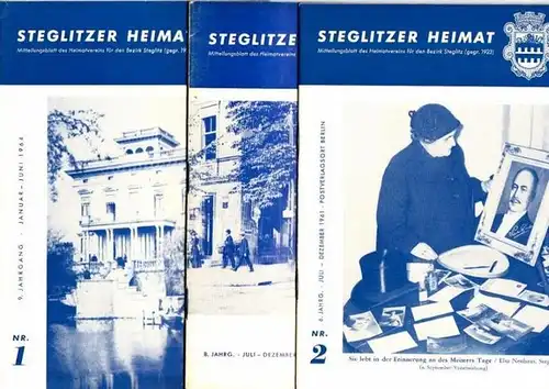 Berlin Steglitz.   Redaktion: Ingeborg Noll und Oskar Stück: Steglitzer Heimat.   Konvolut aus 17 Heften der Jahre 1958   1976.. 