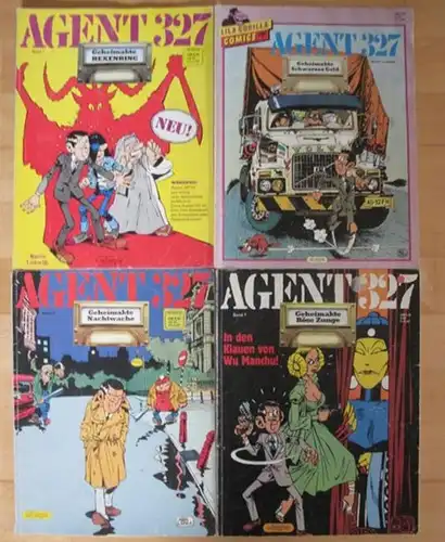 Lodewijk, Martin: 4 Ausgaben der Reihe   Agent 327  .  Konvolut, bestehend aus Band 1, Band 3, Band 6 und Band 7:.. 