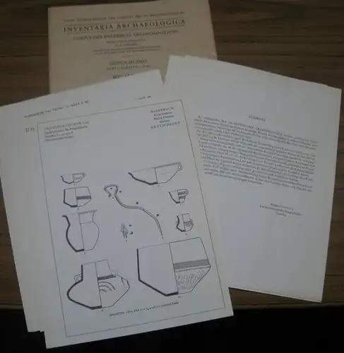 Inventaria Archaeologica. - Union Internationale des Sciences pre- et protohistoriques. - Red.: Karl-Heinz Otto. - Werner Coblenz: Metallzeit. Grabfunde der Lausitzer Kultur aus Sachsen ( = Inventaria Archaeologica, Deutschland Heft 7, Blatt D 61 - D 70 )