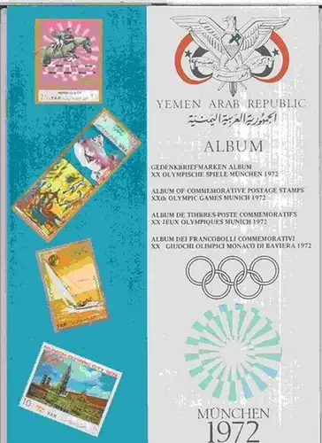 Olympia München 1972. - Yemen Arab Rebublic: Gedenkbriefmarken Album XX. Olympische Spiele München 1972: 6 komplette Sätze mit je 2 Blocks / Album of commemorative...