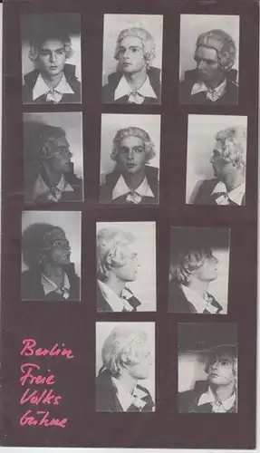 Programmheft zu: Kabale und Liebe. Freie Volksbühne Berlin, Heft 5, 1978 / 1979. - Mitwirkende: Ulla Berkewicz, Marie-Luise Marjan u. a. - Besetzungsliste siehe Foto !