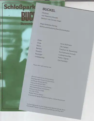 Programmheft zu: Buckel. Spielzeit 1976 / 1977, Heft 81. - Regie: Boleslaw Barlog. - Mit: Horst Bollmann, Uta Hallant, Friedrich W. Bauschulte, Carl Raddatz u. a