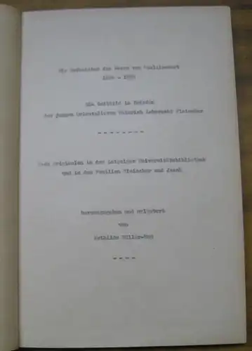 Fleischer, Heinrich Leberecht ( 1801 - 1888 ). - Herausgegeben und erläutert von Mathilde Müller - Heß, geborene Fleischer: Die Hofmeister des Herrn von Caulaincourt...