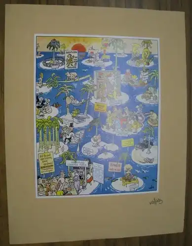 Kossatz, Hans (Zeichner) / Curth Flatow (Text): Ohne Titel [ Robinson Crusoe / Inselparadiese ]. 