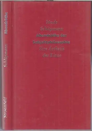 Schlüpmann, Heide: Abendröthe der Subjektphilosophie. Eine Ästhetik des Kinos. ( Roter Stern ). 