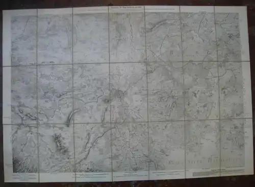 Hannover.   Herausgegeben von der Historischen Kommission zu Hannover: Umgebung der Stadt Hannover um 1780. 1 : 40 000. Zusammendruck der Blätter: 117 Langenhagen.. 