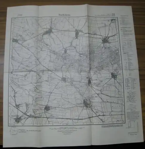 Dardesheim. - Reichsamt für Landesaufnahme: Dardesheim. 1 : 25 000. 4 cm Karte. - Meßtischblatt 2233. Neue Nummer: 4031. 