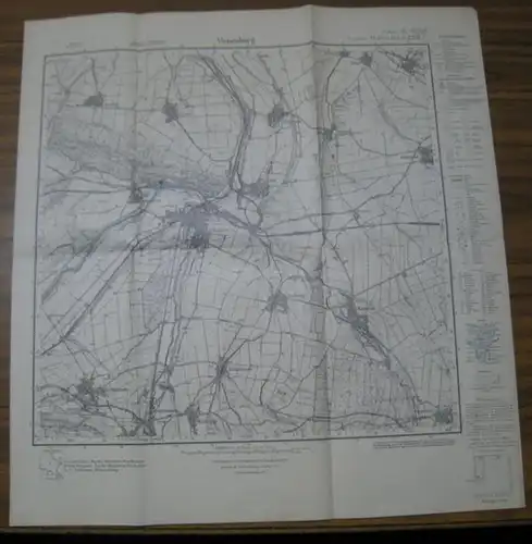 Vienenburg. - Reichsamt für Landesaufnahme: Vienenburg. 1 : 25 000. 4 cm Karte. - Meßtischblatt 2231. Neue Nummer 4029. 