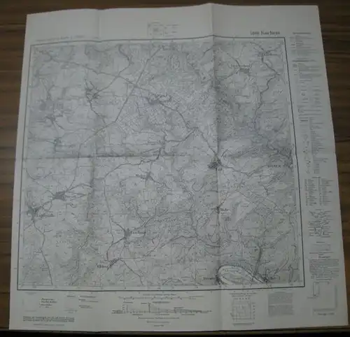 Kochem. - Preußische Landesaufnahme. - Reichsamt für Landesaufnahme: Kochem. Topographische Karte 1 : 25 000. 4 cm Karte, 5808. 