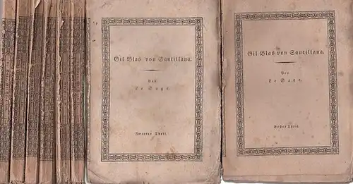 Le Sage, Alain René: Gil Blas von Santillana. Erster bis achter Theil (Teil) komplett in 8 Heften. 