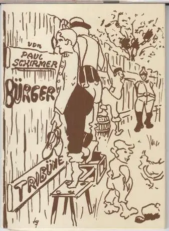 Programmheft zu: Ehrenbürger. Berliner Posse. - 1982 / 1983. - Mit: Rainer Behrend, Reiner Terweg, Rotraud Braun, Klaus Sonnenschein, Edith Hanke u. a