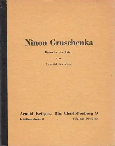 Ninon Gruschenka - Drama in vier Akten