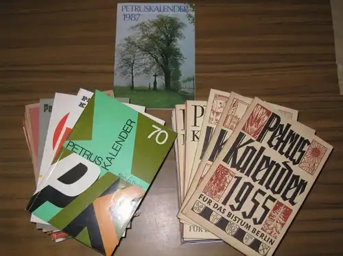 Petrus Kalender.  Hans Warren, Erich Klausener, Ursula Buchner, Elisabeth Jagdt u.a. (Red.): Petrus Kalender / Petruskalender. Jahrbuch für das Bistum Berlin. Großes, fast lückenloses.. 