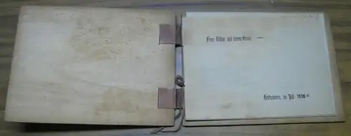 SchlafLiederbuch.   Unbekannter Künstler.   Martin Frey / Victor Blüthgen / H. Klaaß / Johannes Brahms, Frau Gisela und ihrem Kinde ( 21.. 