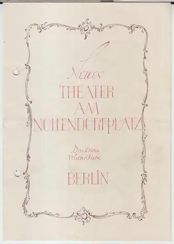 Neues Theater am Nollendorfplatz, Berlin.   Direktion: Walter Liebe: Programmheft zu: Grafin Mariza. Operette von Julius Brammer und Alfred Grünwald.   Musik: Emmerich.. 