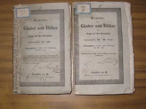 Ägypten.- Champollion-Figeac (Bearb): Gemälde der Länder und Völker mit Bezug auf ihre Geschichte: Aegypten. Komplett. 