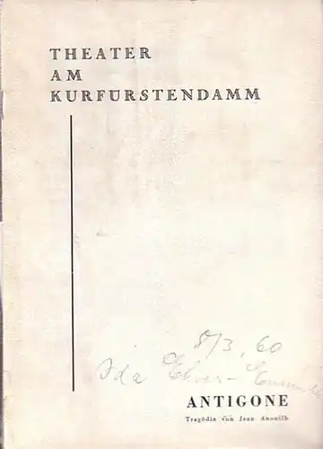 Programmhefte Theater am Kurfürstensdamm im Haus der freien Volksbühne. Spielzeit 1959/ 1960. Konvolut aus 3 Heften