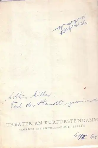 Programmhefte Theater am Kurfürstensdamm im Haus der freien Volksbühne. Spielzeit 1961/ 1962. Konvolut aus 2 Heften